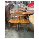 4 Modern Wooden Chairs