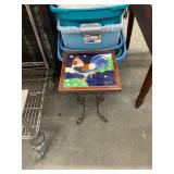 Rooster Tile Top Table