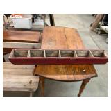 Antique Primitive Wooden Hardware Tray