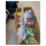 Box lot of Hanging Decorative Yard Ornaments