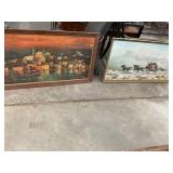 2 Large Vintage Print Lot
