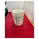 3 Vintage Plastic  Oyster Buckets Cans