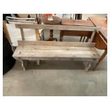 Antique Primitive Wooden Bench