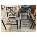 2 Metal Patio Chairs