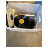 Box of Vintage Vinyl Records