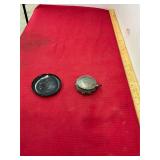 Antique Trinket Box and 2 Pens