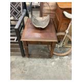 Antique Side-table with Log Rack