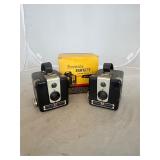 Lot of Two Brownie Hawkeye Kodak Flash Model