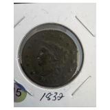 1832 Large One Cent Coin