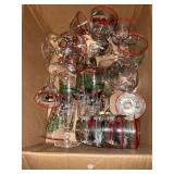 Vintage Christmas Glasses Lot