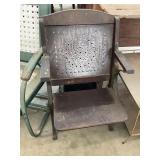 Antique Folding Theater Chair