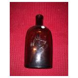 Amber Anchor Flask Antique