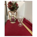 Glass & Porcelain Vase