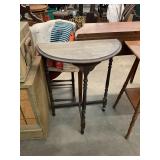 Antique Half-Moon Side Table