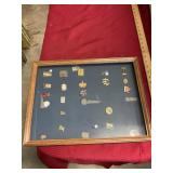 Vintage Olympic and Collectible Pins in Case