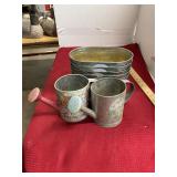 Flower Pot and Watering Can Planters