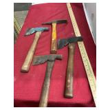 3 Hatchets & Tack Hammer