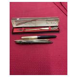 Thai Letter Opener and Antique Fountain Pens