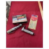 2 Die-Grinders, 1/4 Ratchet, & Small File Set