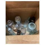 Box Lot of Glass Bottles