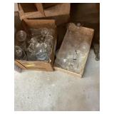 Box Lot of Wine Glasses