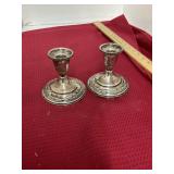 Weighted Sterling Candle Holders
