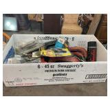 Box w/ C-Clamps & Fishing Supplies