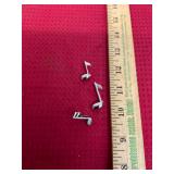 Sterling Music Note Earrings