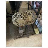 Vintage Cast Iron & Brass Andirons