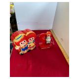 2 Plastic Vintage Raggedy Ann Toys