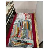 Bag of Vintage Linens and Afghans