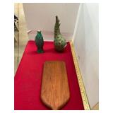Glass Fish, Giraffe, & Cutting Board