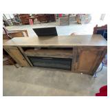 TV Stand w/ Fireplace 84"X17"X34"