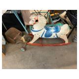 Antique Toy Horse & Cart
