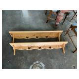2 Country Wooden Shelves 48"X8"