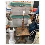 Nautical Table w/ Lamp 17"X17"X22"