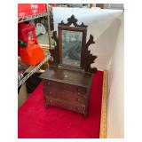 Antique Wooden Doll Childs Dresser