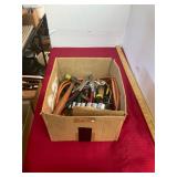 Box of Pliers, Sockets, Screwdrivers, etc.