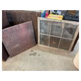 Antique Fireplace Cover & Antique Window