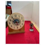 Nautical Clock & Vintage Table Lighter