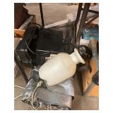 Battery Box, Hand Pump Sprayer, & Tarp