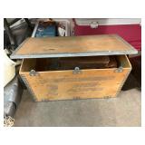 Wooden Box with Hardware Garage Contents