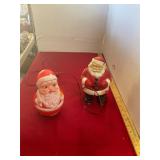 2 Vintage Santas