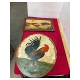 2 Rooster Paintings