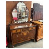 Antique Dresser w/ Mirror 19"X45"X77"