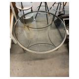 Round Glass Table 39"X15"