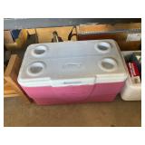 Coleman Cooler with Fishing Gear