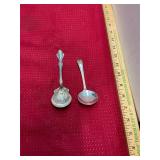 2 Silver Plate Spoons