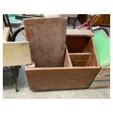 Antique Wooden Project Grain Bin