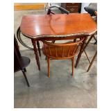 Vintage Wooden Vanity and Bench